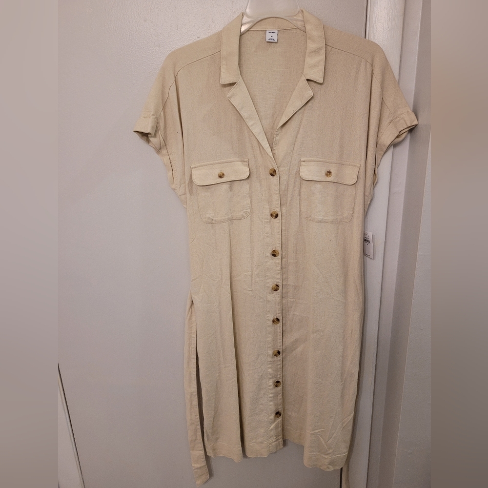 Old Navy Casual Spring Dress, Kahki, Medium